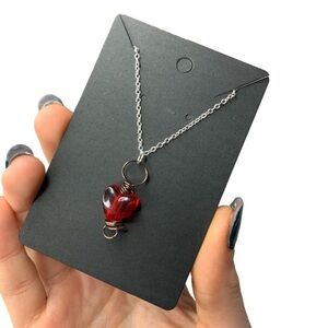 Red heart necklace